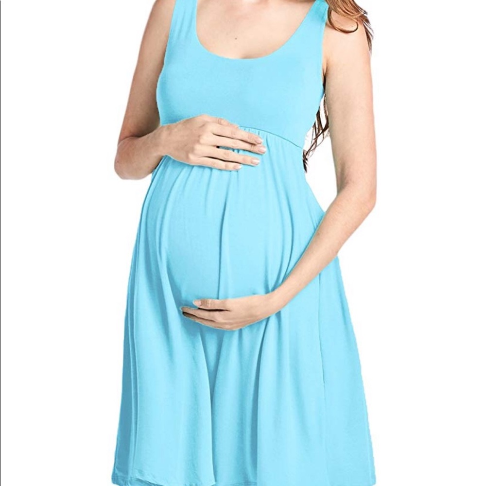 Maternity knee length tank dress